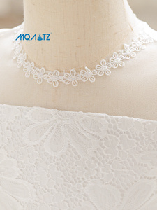 Robe de princesse blanche pour enfants MQATZ, robe en tulle pour filles, robe de baptême pour nouveau-né, robe pour enfant de 2 ans QL001XZ - Product Image 5