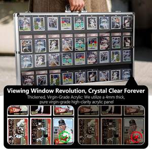 Vitrine d'exposition pour cartes 34"x23" en aluminium, grande vitrine d'exposition pour salon professionnel - Product Image 6