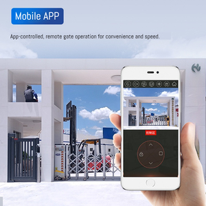 Puerta Retráctil Eléctrica Automática Industrial Qigong, Puerta Retráctil de Aleación de Aluminio para Escuelas/Fábricas/Gobiernos - Product Image 4