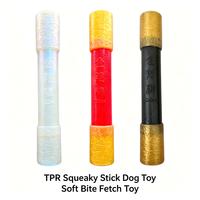 Jouet pour chien TPR Squeaky Golden Cudgel, inspiré du Roi Singe, jouet à mâcher texturé doux pour le nettoyage des dents et le jeu interactif avec le chien