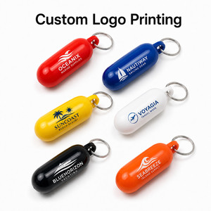 Porte-clés flottant en plastique avec logo personnalisé, anneau porte-clés flottant pour bateau, navigation marine, natation, pêche, sports nautiques, flotteur de sécurité - Product Image 2