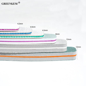 6 unids/caja, venta al por mayor, papel de lija, <span class=keywords><strong>lima</strong></span> de uñas profesional 80/100/150/180/240, doble cara, OEM, logotipo impreso personalizado, <span class=keywords><strong>lima</strong></span> de uñas - Product Image 2