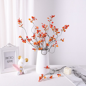 Bouquet de feuilles d'érable artificielles de 55 cm de haut, fleurs en soie rouge pour la décoration de la maison, décoration d'automne - Product Image 1