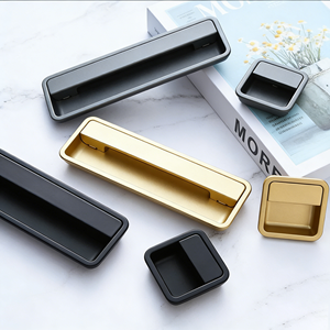 Simple Golden Kitchen Gold Drawer Handle Cabinet <strong>Door</strong> Handle - Product Image 1