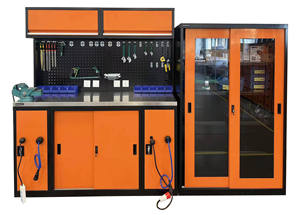 Banc de travail de ligne de montage Rockben, personnalisation personnalisée, surface en chêne <span class=keywords><strong>massif</strong></span>, pour garage - Product Image 6