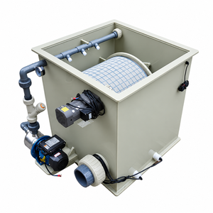 YUTANK ED-PP-30 30m³/h PP Rotationstrommelfilter mit automatischer Rückspülung aus 316L Edelstahl für Koiteiche, RAS-Aquakultur und Fischzucht - Product Image 2