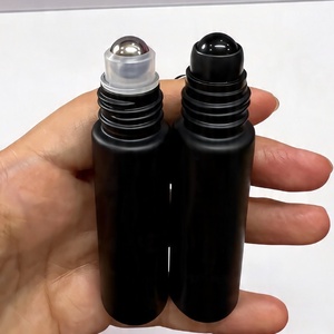 Envase Personalizado Pequeño para Aceite Cosmético en Roll-on, 5ml 10ml, Mini Botella de Vidrio Ámbar Esmerilado para Viaje, Fabricación de Botellas Roll-on - Product Image 6
