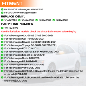 Para <span class=keywords><strong>Volkswagen</strong></span> Fox GOL G5G6G7 Polo Golf MK4.5Vento Sloop Passat Cross Space espejo retrovisor indicador dinámico LED señal de giro - Product Image 5