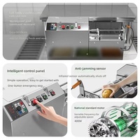 Commerciële automatische fruit-, groente- en versvlees snijmachine van roestvrij staal voor hotels, fabrieken, op maat gemaakt
