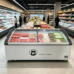 Congélateur coffre commercial pour supermarché, grande capacité (-30°C), pour la conservation de viandes congelées (bœuf, porc, mouton) ° Congélateur vertical C DeepFreezer - Product Image 1