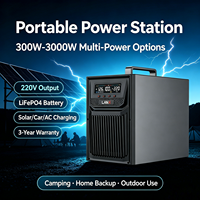 Système d'énergie solaire portable de qualité supérieure en ABS, 500W, 600W, 1000W, 1500W, 2000W, 3000W, avec batterie LiFePO4, station d'énergie solaire