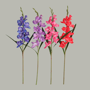 ดอกกลาดิโอลัสประดิษฐ์ทำมือ BF-AF159  <span class=keywords><strong>ดอกไม้</strong></span>ประดับงานแต่งงานขนาดใหญ่  ดอกเดี่ยว  ทำจากผ้าไหม  สมจริง  ติดทนนาน - Product Image 3