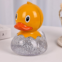 Lampe de nuit LED liquide à changement de couleur avec abat-jour en forme de canard, taille mini, design contemporain - Lampe de chevet avec 3 piles AAA