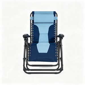 Foldable Zero Gravity Lounge <b>Chair</b>, Adjustable <b>Reclining</b> Patio <b>Chair</b> for Outdoor Beach <b>Garden</b> Factory Wholesale Cheap Price - Product Image 1