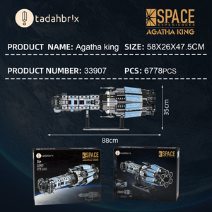 BAKA33907 Agatha King Battleship Creative Space Shuttle Model Interstellar <span class=keywords><strong>Wars</strong></span> Technic MOC Puzzle Juguetes de bloques educativos - Product Image 6