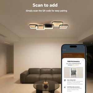 KAUFHOF Lámpara de Techo LED Lámpara de Sala de Estar con Matter, 56W 6720lm, 3000-6500K, Compatible con HomeKit, Alexa, Google - Product Image 3