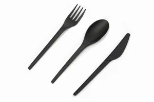 Individually Package Pla Knife And Fork Spoon Sets CPLA PLA Biodegradable Cutlery Disposable Full Compostable Cutlery Pla