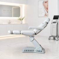 Lit de massage électrique à 4 moteurs, commande par pédale rotative à 360 degrés, hauteur réglable, salon et spa, tatouage, microblading