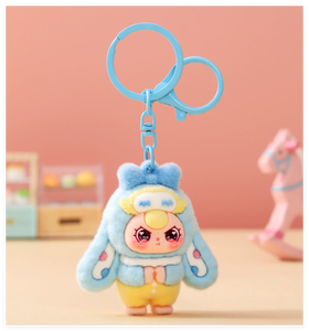 Llavero de Conejito Triple <span class=keywords><strong>para</strong></span> Bebé, Juguete de Peluche 3D <span class=keywords><strong>para</strong></span> Niños, Accesorio <span class=keywords><strong>para</strong></span> Mochila Escolar, Llavero de Coche, Pequeño Obsequio Decorativo - Product Image 5