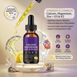 Ausreson Halal Gouttes Liquides de Calcium, Magnésium, Zinc, Vitamine <span class=keywords><strong>D3</strong></span> et <span class=keywords><strong>K2</strong></span> pour la Santé des Os et des Articulations - Product Image 2