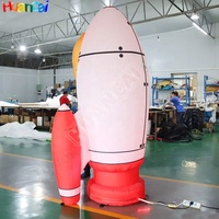 Cohete inflable de PVC para mayores gigante personalizado para eventos al aire libre para publicidad decoración de fiesta modelo de globo de bailarina de aire