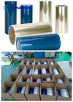 Autocollant de transfert UV DTF, film polyester transparent imprimé UV, feuille de 30 cm x 60 cm pour verre, cuir, plastique, bois, métal, froid