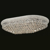 Vente en gros de luminaires LED décoratifs pour banquets, plafonnier en cristal encastré avec socle en fer