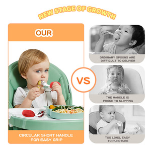 Juego de Cubiertos <span class=keywords><strong>para</strong></span> Niños de Acero Inoxidable de Grado Alimenticio con Caja de Almacenamiento, Aptos <span class=keywords><strong>para</strong></span> Lavavajillas, Portátiles, <span class=keywords><strong>para</strong></span> Bebés - Product Image 3