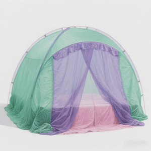 Tienda de campaña portátil y plegable con <span class=keywords><strong>mosquitera</strong></span> emergente para adultos y bebés, uso doméstico con dosel inferior antimordedura para cama para viajes - Product Image 4