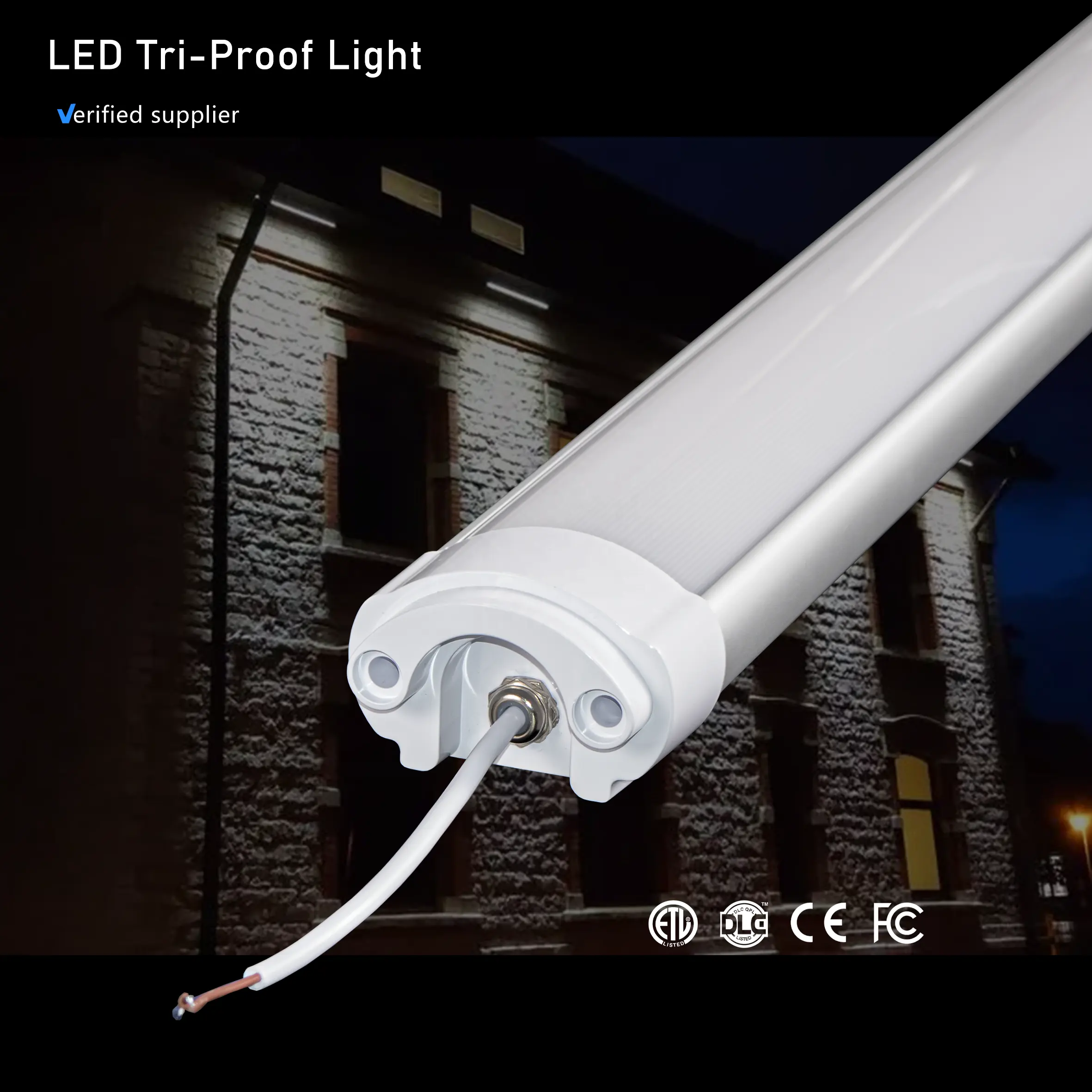 CE FC ROHS certificata linkable corpo in alluminio impermeabile lineare ip65 Tri-proof luce