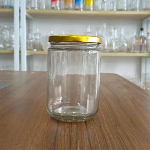 Botella <span class=keywords><strong>de</strong></span> encurtidos Boca ancha 500ml Tarro redondo <span class=keywords><strong>de</strong></span> cristal transparente con tapa <span class=keywords><strong>de</strong></span> metal <span class=keywords><strong>de</strong></span> tornillo para comida Mermelada <span class=keywords><strong>de</strong></span> caviar <span class=keywords><strong>de</strong></span> miel - Product Image 2