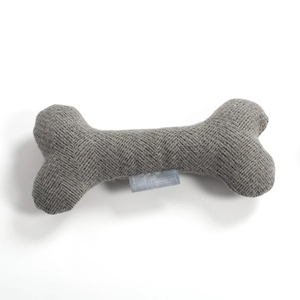Giocattoli da masticare per cani personalizzati a spina di pesce in peluche Tweed Pet <span class=keywords><strong>Dog</strong></span> Puppy Bone Toy - Product Image 2