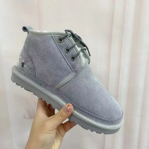 Nuovi Stivali <span class=keywords><strong>da</strong></span> Neve per Coppie, Scarpe Comode in Pelle di Vacchetta e Lana per Uomo e <span class=keywords><strong>Donna</strong></span>, con Fodera Calda in Lana e Suola in Cotone Tradizionale - Product Image 6