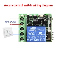 Transmetteur RF 433 Mhz télécommandes avec commutateur de télécommande sans fil DC 12V 1CH Module récepteur relais