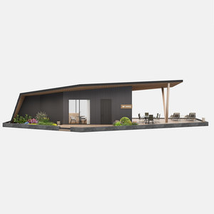 Maisonnette de luxe en aluminium de forme irrégulière, préfabriquée et modulaire, provenant de Chine, avec cuisine et salle de bain préfabriquées FR FR - Product Image 5