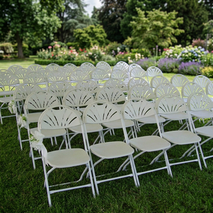 Chaise pliante en bois et plastique pour usage extérieur, vente chaude, directement de l'usine, pour la pêche et le camping, style dossier ventilé, logo personnalisable - Product Image 2