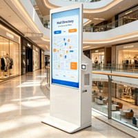 Kiosco de Información con Pantalla Táctil y Escáner de Código QR AIYOS, con Audio Integrado de 100W y Base de Conocimientos de IA Opcional
