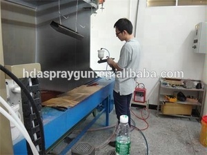 HDA laboratuvar hava basıncı püskürtme tabancası 600ml fincan elektrostatik sıvı boya püskürtme tabancası - Product Image 6