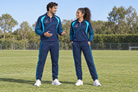 Ensemble veste et pantalon d'entraînement de football personnalisés, coordonnez les couleurs du club et les graphiques des panneaux avec les noms pour votre liste de joueurs