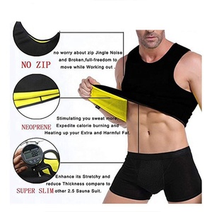 Chaleco de neopreno elástico personalizado para hombre, moldeador corporal para Sauna, sudor caliente - Product Image 2