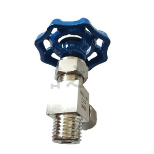 Válvula de aguja de acero inoxidable 316, tipo angular soldado, resistente a la corrosión de alta presión, para ajuste de agua, aire y aceite - Product Image 4