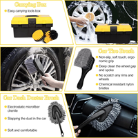 Nouveau produit phare : Kit de lavage de voiture 27 pièces et accessoires pour le nettoyage intérieur, extérieur et des roues de la voiture
