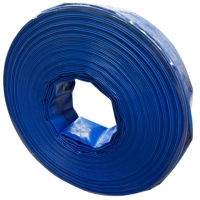 Tuyau d'alimentation en eau plat en PVC, tuyau de pompe à eau, tuyau plat bleu de 6 pouces pour l'irrigation