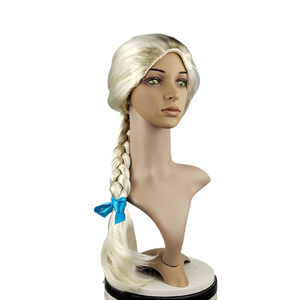 Peluca <span class=keywords><strong>de</strong></span> disfraz <span class=keywords><strong>de</strong></span> <span class=keywords><strong>princesa</strong></span> Elsa, pelo sintético <span class=keywords><strong>de</strong></span> Frozen, precio bajo, venta al por mayor y <span class=keywords><strong>de</strong></span> fábrica - Product Image 2