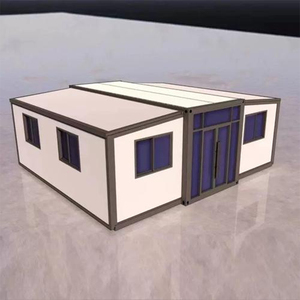 Maison conteneur préfabriquée extensible de 40 pieds et 20 pieds Maison préfabriquée pliante en acier Maison préfabriquée 3 Hab pour bureau Hôtel disponible à la vente - Product Image 1