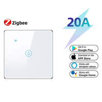 Interruptor de Panel Táctil de Pared LangYeao Premium de Estilo Retro para Tuya ZigBee, Calentador de Agua de Alta Potencia, 20A/40A 240V Máx.