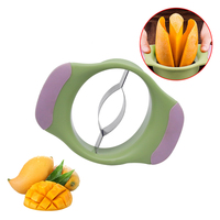Amazon Hot Sale Obst Küchen werkzeug Gadget Edelstahl Slicer Corer Peeler Good Grip Mango Cutter
