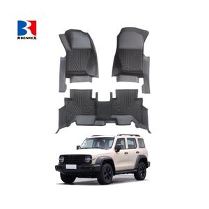 แผ่นรองพื้นรถยนต์ 3 ชิ้น แบบเต็มคัน ป้องกันการลื่น กันน้ำ TPE 5D หนา 3.5 มม. ยี่ห้อ 5W สำหรับรถยนต์ Tank 300 ปี 2020-2025 - Product Image 1