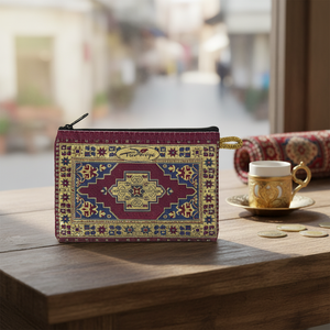 Turkish Woven Wallet - Coin Purse With Persian Carpet - Rug Design. Made in Turkey... From Turkey - Product Image 3