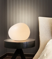 Lampe à suspension galet salon lampe en forme de boule d'oeuf d'oie de forme irrégulière